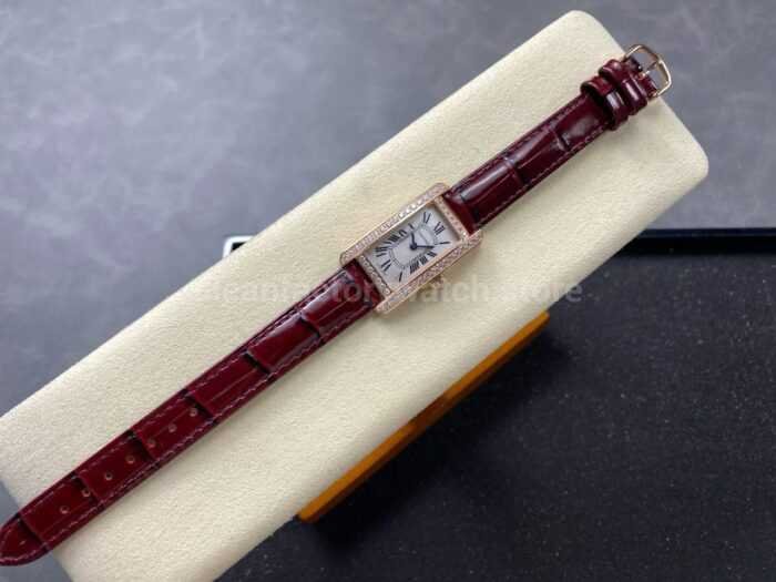 8848 Factory Cartier Tank Americaine WJTA0002 19mm Roman Numerals Silver Dial 3 Super Clone Watch,Clean Factory Watch
