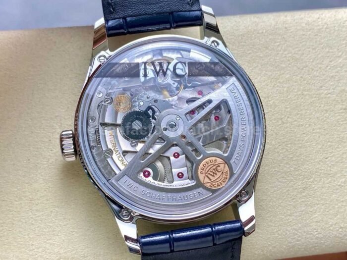 APS Factory IWC Portuguese IW501702 Leather Strap Silver Dial - Image 7