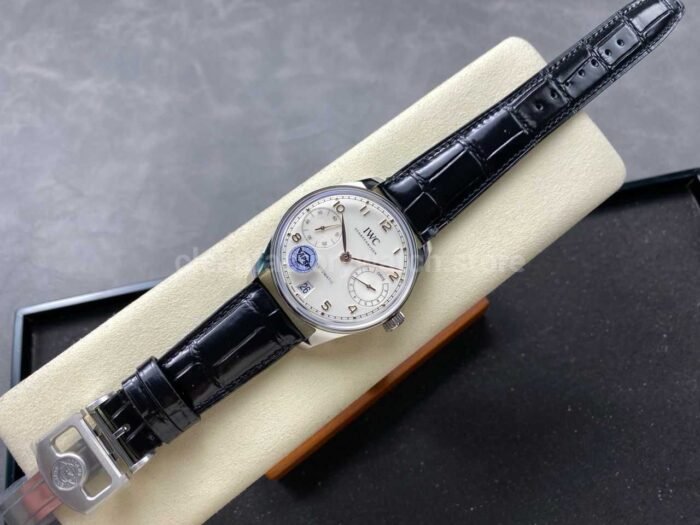 APS Factory IWC Portuguese IW501701 Leather Strap Silver Dial - Image 4