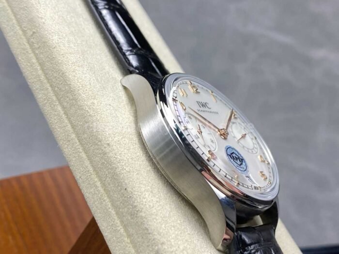 APS Factory IWC Portuguese IW501701 Leather Strap Silver Dial - Image 5