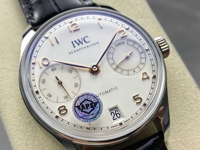APS Factory IWC Portuguese IW501701 Leather Strap Silver Dial - Image 2