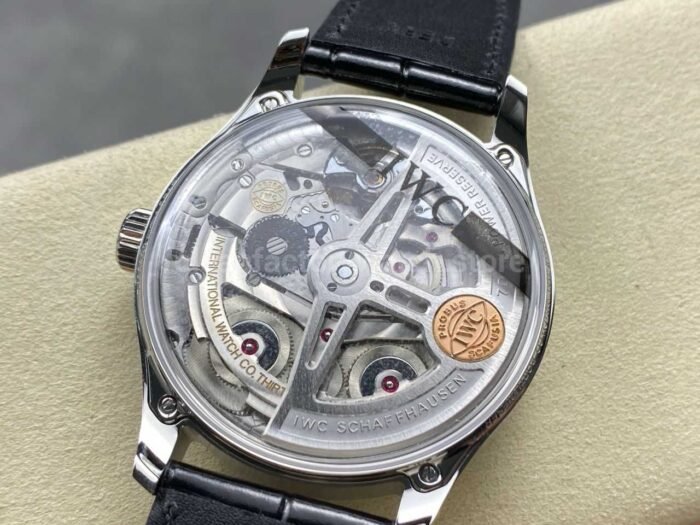 APS Factory IWC Portuguese IW501701 Leather Strap Silver Dial - Image 7
