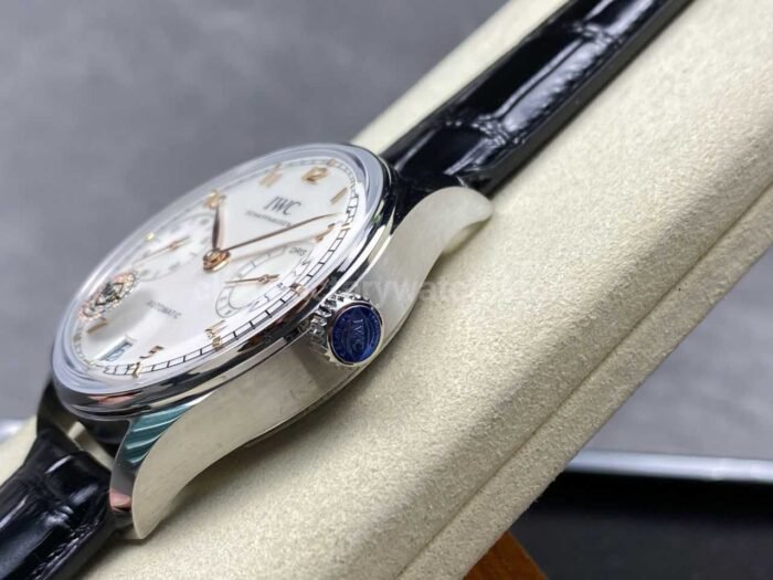 APS Factory IWC Portuguese IW501701 Leather Strap Silver Dial - Image 6