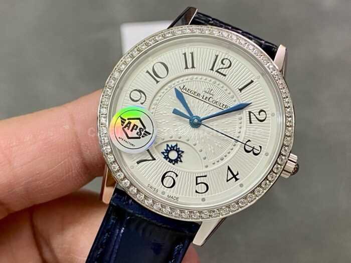 APS Factory Jaeger LeCoultre Rendez Vous Q3448430 Diamond Bezel Silver Dial 4 Super Clone Watch,Clean Factory Watch