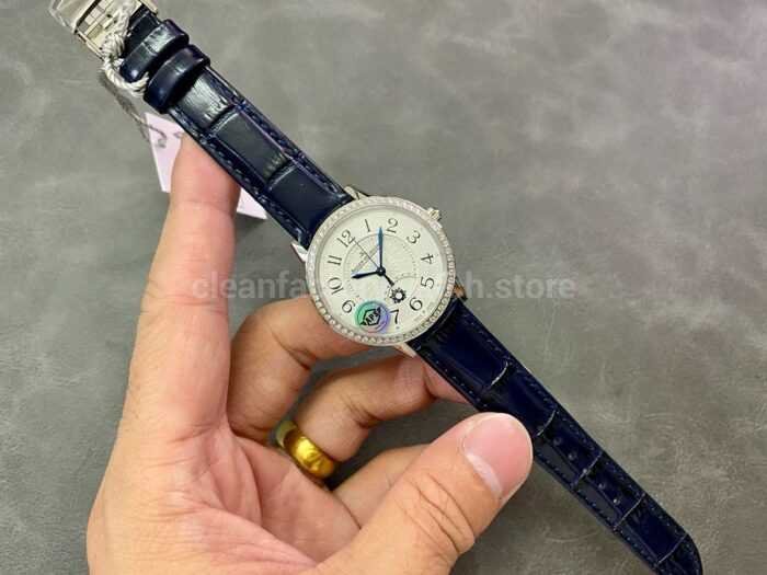 APS Factory Jaeger LeCoultre Rendez Vous Q3448430 Diamond Bezel Silver Dial 6 Super Clone Watch,Clean Factory Watch