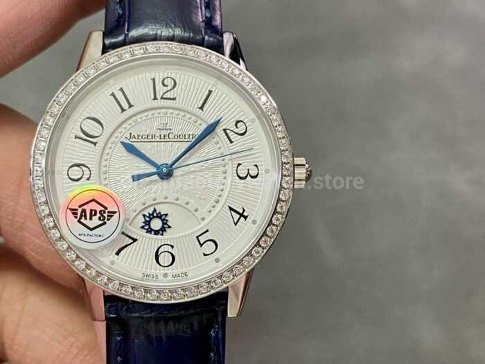 APS Factory Jaeger LeCoultre Rendez Vous Q3448430 Diamond Bezel Silver Dial 9 Super Clone Watch,Clean Factory Watch