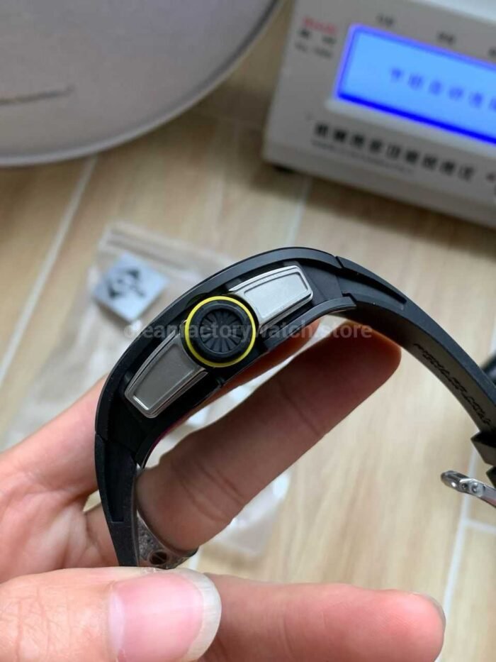 APS Factory Richard Mille RM 061-01 Black Rubber Strap Yohan Blake Skeletonized Green Dial - Image 3