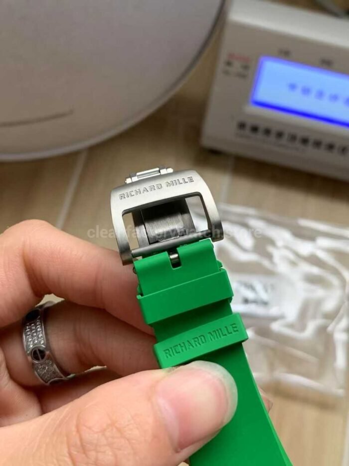 APS Factory Richard Mille RM 061-01 Green Rubber Strap Yohan Blake Skeletonized Green Dial - Image 5