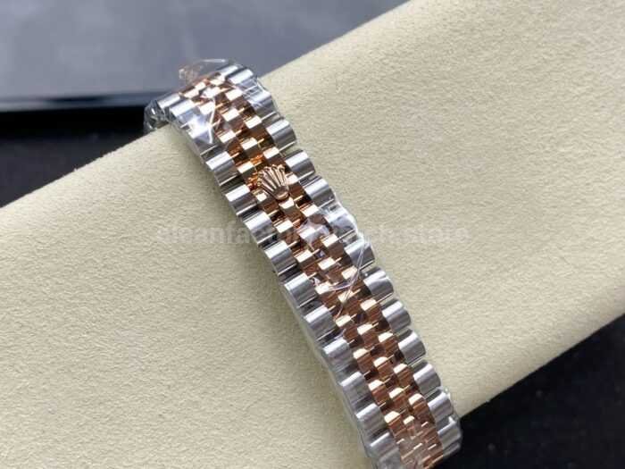 ARF Factory Counterweight Rolex Datejust 278381RBR 0028 31mm Rose Gold Diamond Bezel Brown Dial 10 Super Clone Watch,Clean Factory Watch