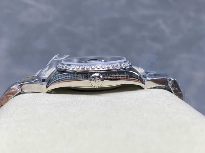 ARF Factory Counterweight Rolex Datejust 278384RBR-0031 31mm Diamond Bezel Roman VI Dark Grey Dial - Image 7