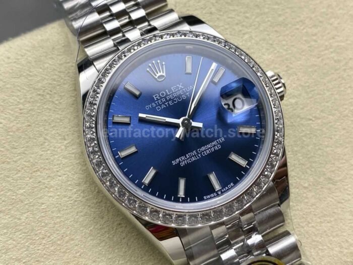 ARF Factory Counterweight Rolex Datejust 278384RBR 31mm Diamond Bezel Blue Dial - Image 2