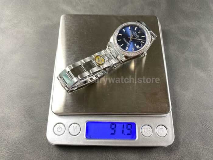 ARF Factory Counterweight Rolex Datejust Oyster 278384RBR 31mm Diamond Bezel Blue Dial 9 Super Clone Watch,Clean Factory Watch