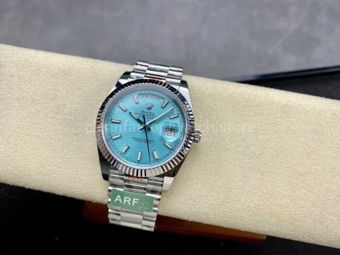 ARF Factory Counterweight Rolex Day-Date 228236-0018 40mm Platinum Ice Blue Dial - Image 4