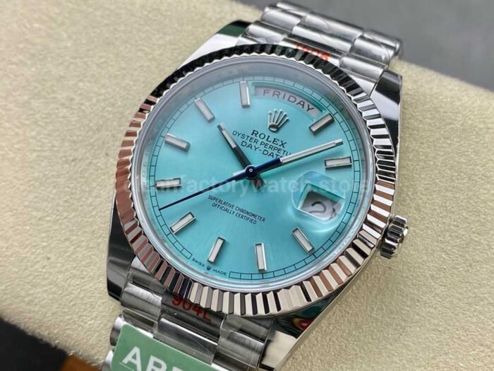 ARF Factory Counterweight Rolex Day-Date 228236-0018 40mm Platinum Ice Blue Dial - Image 3