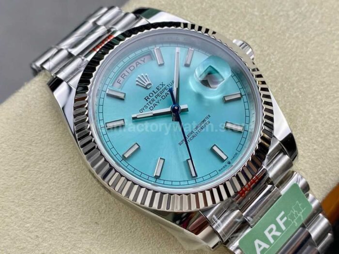 ARF Factory Counterweight Rolex Day-Date 228236-0018 40mm Platinum Ice Blue Dial - Image 2