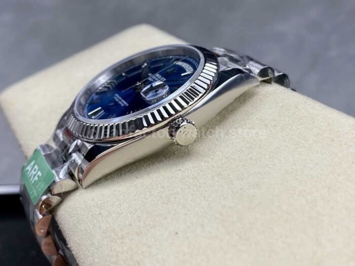 ARF Factory Counterweight Rolex Day-Date 228239-0007 White Gold Roman Numerals Blue Dial - Image 6