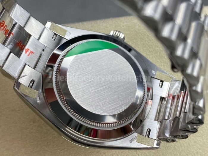 ARF Factory Counterweight Rolex Day-Date 228239-0033 40mm White Gold Roman Numerals Olive Green Dial - Image 7