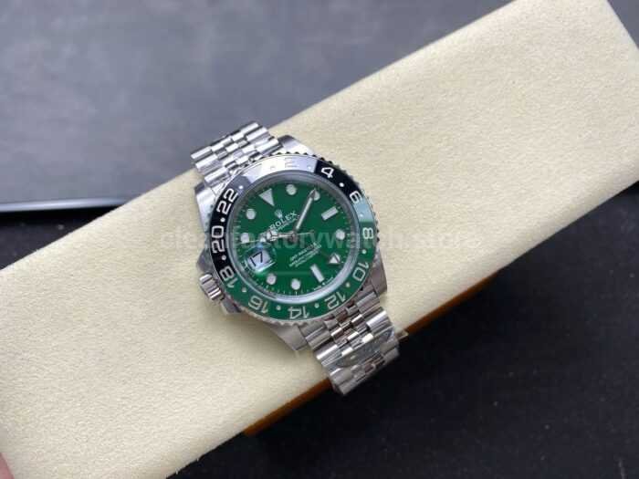 ARF Factory Rolex SPRITE GMT MASTER II 126729VTNR 0002 40mm Full 904L Green Dial Jubilee 4 Super Clone Watch,Clean Factory Watch