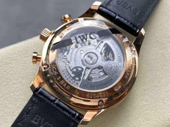 AZ Factory IWC Portuguese Chronograph IW371482 41mm Rose Gold Arabic Numerals Gery Dial 2 Super Clone Watch,Clean Factory Watch
