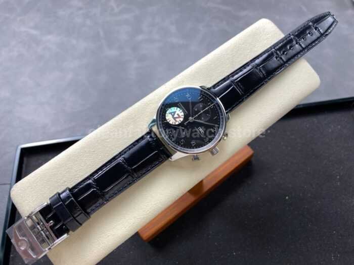 AZ Factory IWC Portuguese Chronograph IW371609 41mm Arabic Numerals Black Dial 5 Super Clone Watch,Clean Factory Watch