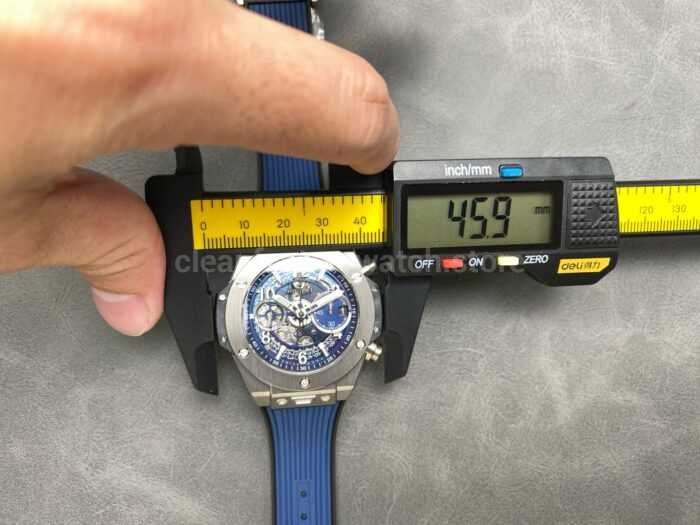 BBF Factory Hublot Big Bang Unico 42mm 421.NX .5170.RX Titanium Blue Rubber Strap Skeletonized Blue Dial 7 Super Clone Watch,Clean Factory Watch