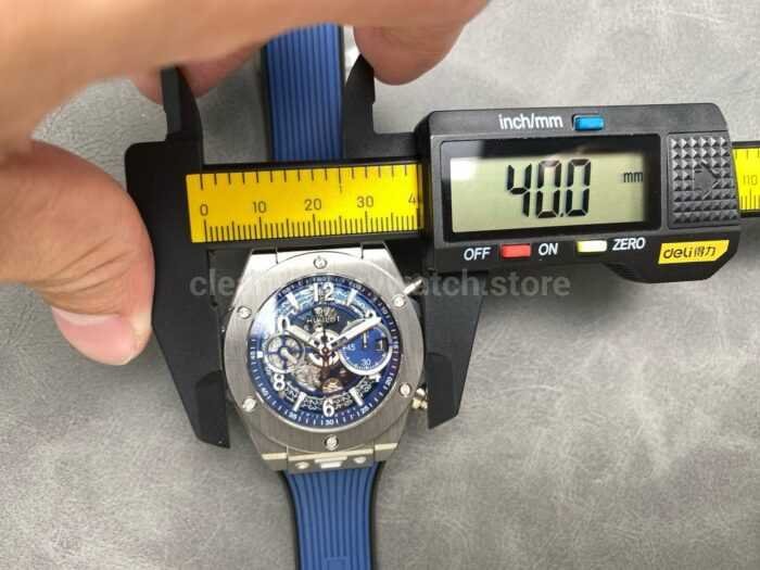 BBF Factory Hublot Big Bang Unico 42mm 421.NX .5170.RX Titanium Blue Rubber Strap Skeletonized Blue Dial 8 Super Clone Watch,Clean Factory Watch