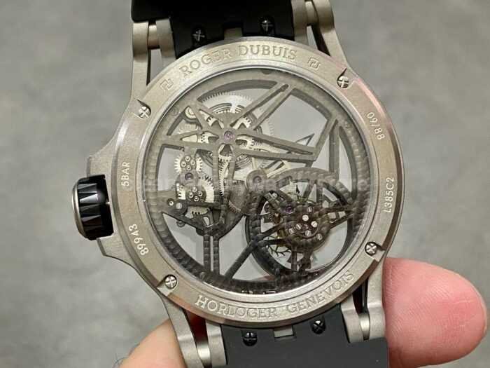BBR Factory Roger Dubuis Excalibur Spider RDDBEX0479 Tourbillon 45mm Titanium Black Rubber Strap Bl 6 Super Clone Watch,Clean Factory Watch