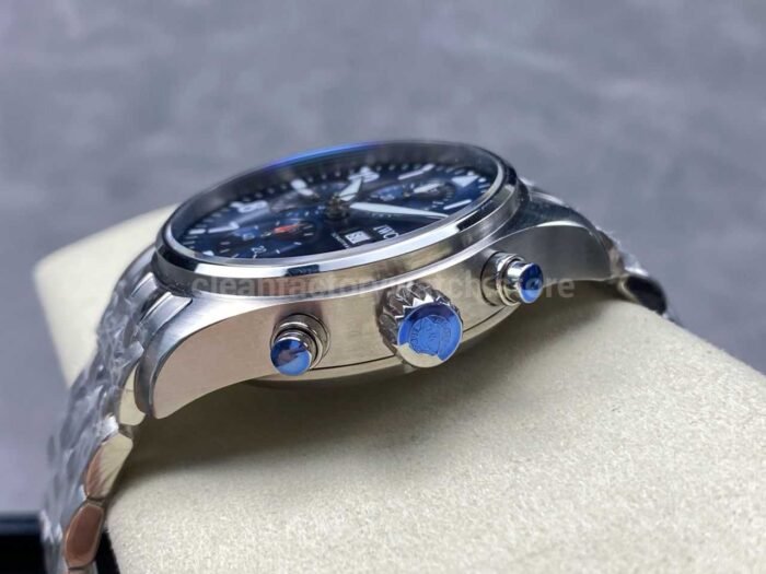BLS Factory IWC Pilot Chronograph IW388102 41mm Arabic Numerals Blue Dial - Image 7