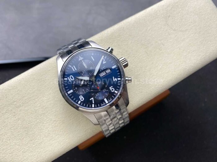 BLS Factory IWC Pilot Chronograph IW388102 41mm Arabic Numerals Blue Dial - Image 4