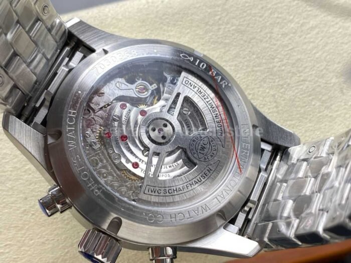 BLS Factory IWC Pilot Chronograph IW388102 41mm Arabic Numerals Blue Dial - Image 8