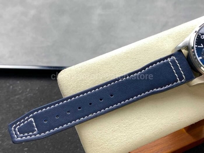 BLS Factory IWC Pilot Chronograph IW388102 41mm Leather Strap Blue Dial - Image 9