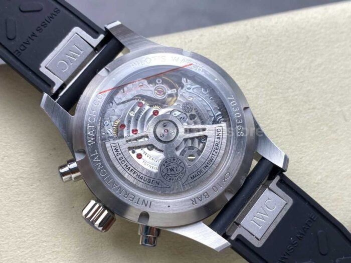 BLS Factory IWC Pilot Chronograph IW388111 41mm Arabic Numerals Black Dial - Image 7