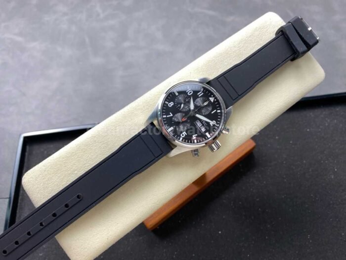 BLS Factory IWC Pilot Chronograph IW388111 41mm Arabic Numerals Black Dial - Image 4