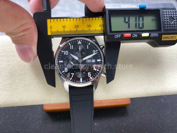 BLS Factory IWC Pilot Chronograph IW388111 41mm Arabic Numerals Black Dial - Image 11