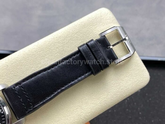 BLS Factory IWC Pilot Chronograph IW388111 41mm Leather Strap Arabic Numerals Black Dial - Image 8