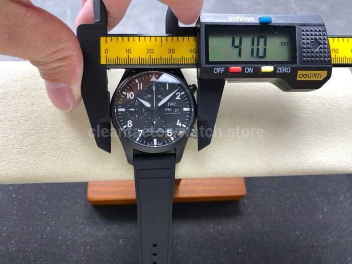 BLS Factory IWC Pilot Chronograph Top Gun IW388106 41mm Black Dial 11 Super Clone Watch,Clean Factory Watch