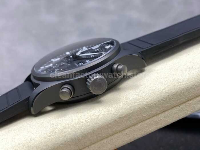 BLS Factory IWC Pilot Chronograph Top Gun IW388106 41mm Black Dial 4 Super Clone Watch,Clean Factory Watch