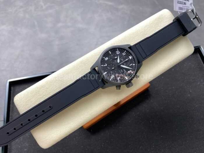 BLS Factory IWC Pilot Chronograph Top Gun IW388106 41mm Black Dial 6 Super Clone Watch,Clean Factory Watch