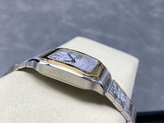 BV Factory Cartier Santos W2SA0016 35.1mm Roman Numerals Silver Dial 3 Super Clone Watch,Clean Factory Watch