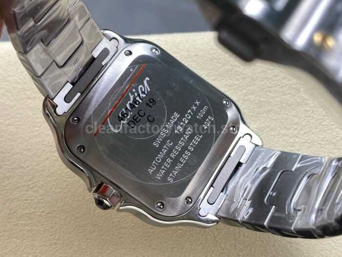 BV Factory Cartier Santos W2SA0016 35.1mm Roman Numerals Silver Dial 5 Super Clone Watch,Clean Factory Watch