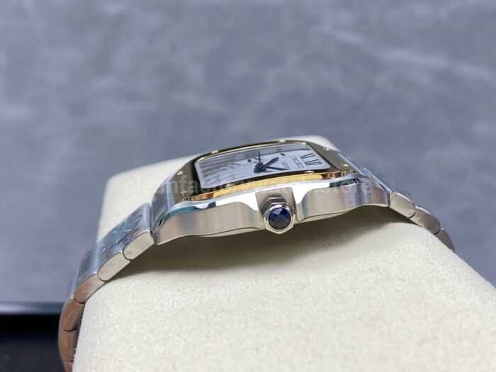 BV Factory Cartier Santos W2SA0016 35.1mm Roman Numerals Silver Dial 8 Super Clone Watch,Clean Factory Watch