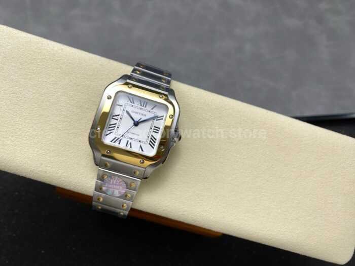 BV Factory Cartier Santos W2SA0016 35.1mm Roman Numerals Silver Dial 9 Super Clone Watch,Clean Factory Watch
