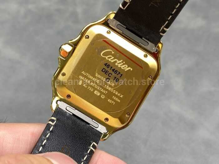 BV Factory Cartier Santos WGSA0029 39.8mm Leather Strap Roman Numerals White Dial 8 Super Clone Watch,Clean Factory Watch