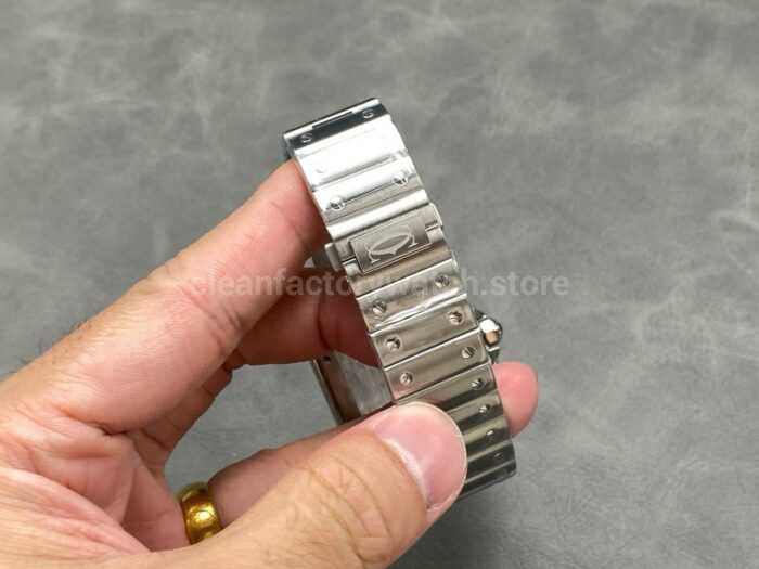 BV Factory Cartier Santos WSSA0062 39.8mm Roman Numerals Green Dial 6 Super Clone Watch,Clean Factory Watch