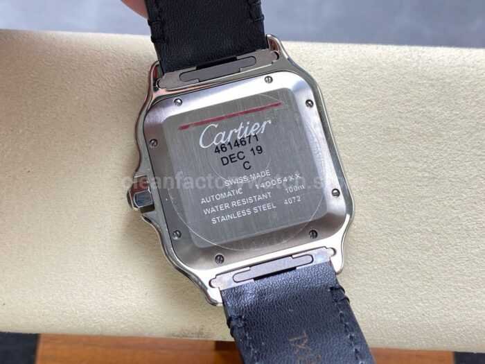 BV Factory Cartier Santos WSSA0064 39.8mm Leather Strap Roman Numerals Brown Dial 8 Super Clone Watch,Clean Factory Watch
