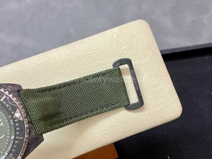 DIW Factory Rolex Sea-Dweller 126600 43mm Limited Edition Carbon Fiber Canvas Strap Middle Eastern Digital Green Dial - Image 8