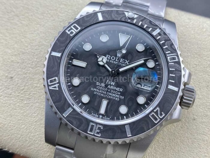 DIW Factory Rolex Submariner Date 116610 Limited Edition 40mm Full 904L Carbon Fiber Dial - Image 3