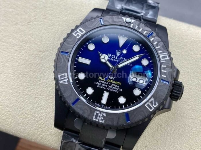 DIW Factory Rolex Submariner Date 116610 Limited Edition 40mm Full 904L Gradient Blue Dial - Image 3