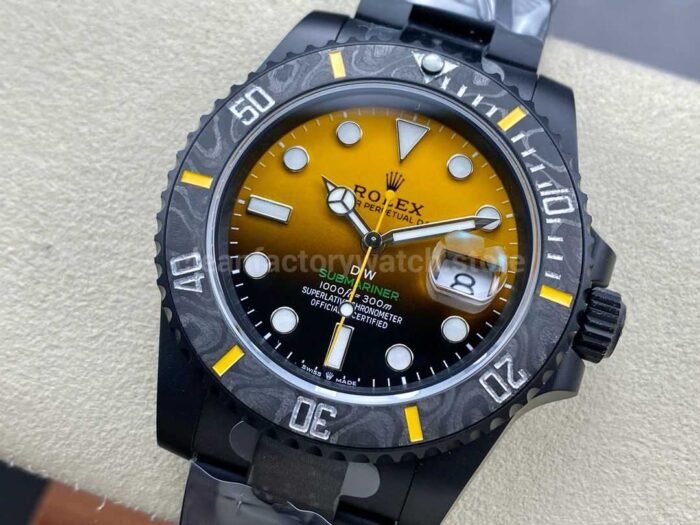 DIW Factory Rolex Submariner Date 116610 Limited Edition 40mm Full 904L Gradient Orange Dial - Image 3
