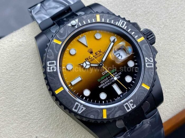 DIW Factory Rolex Submariner Date 116610 Limited Edition 40mm Full 904L Gradient Orange Dial - Image 2